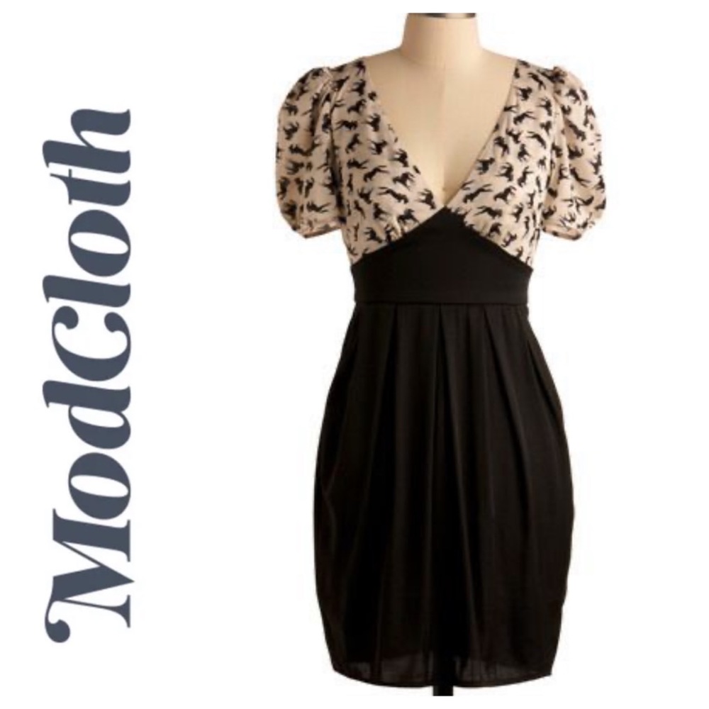 RARE! ModCloth Full Steed Ahead dress, size S